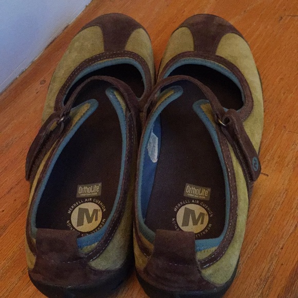 Merrell ortholite air cushion maryjanes moss/brown - Picture 6 of 8